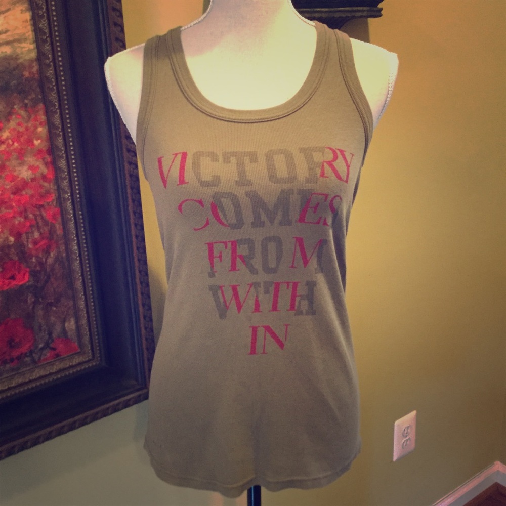 Nike- Olive color Racerback Dri Fit Tank. Size M